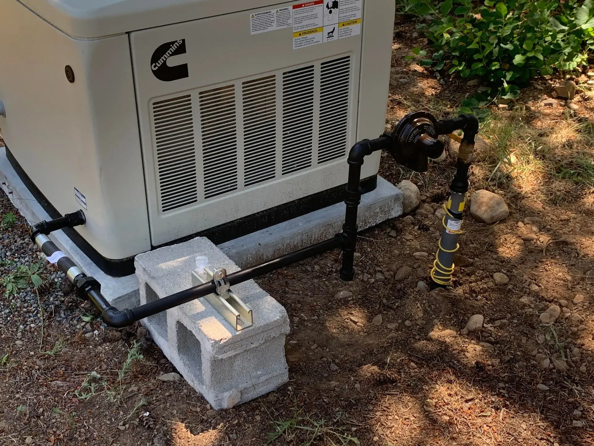 Exterior Gas Line & Generator