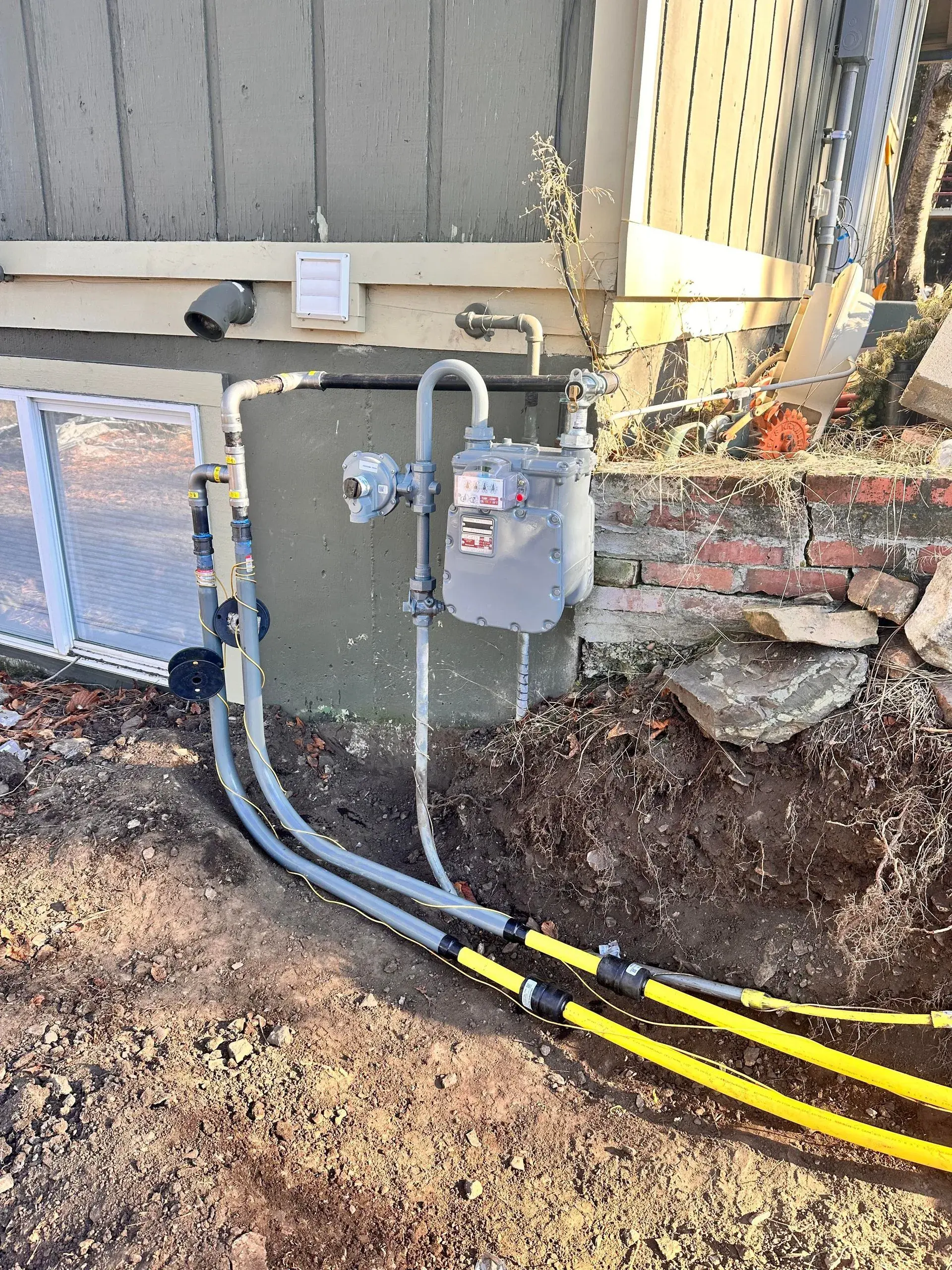 Underground Gas Line Installation