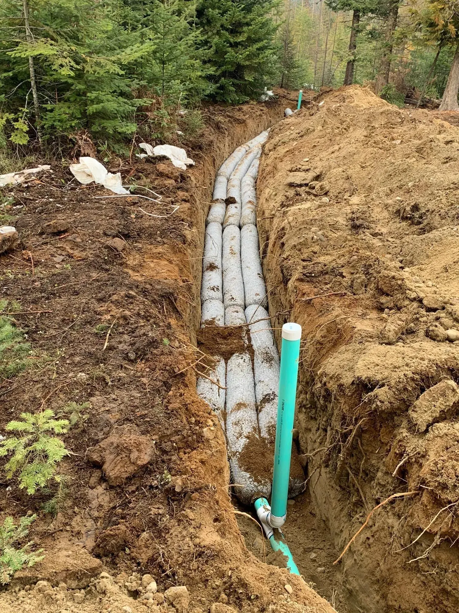 Septic Trench Installation