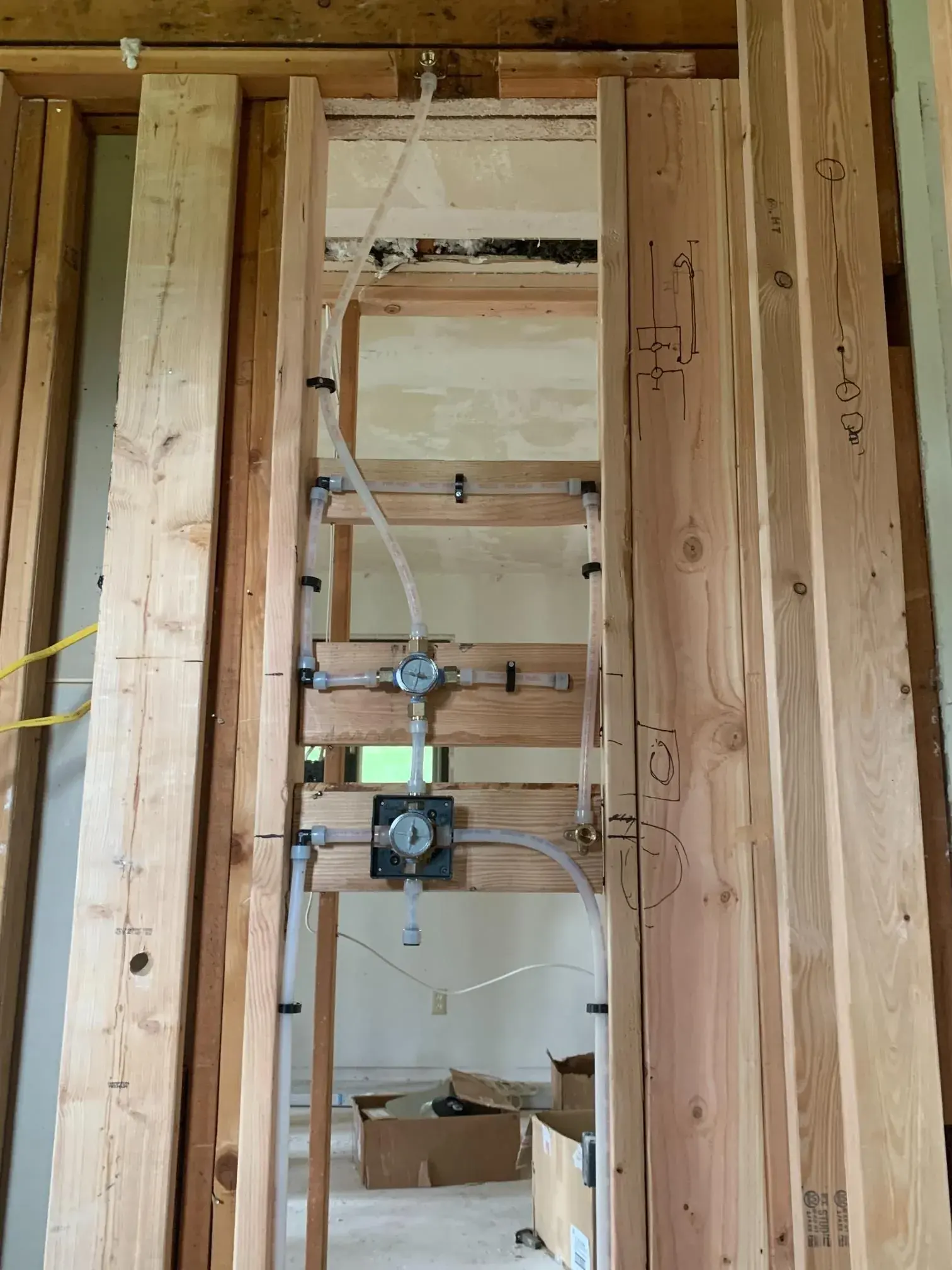 Shower Framing & Plumbing