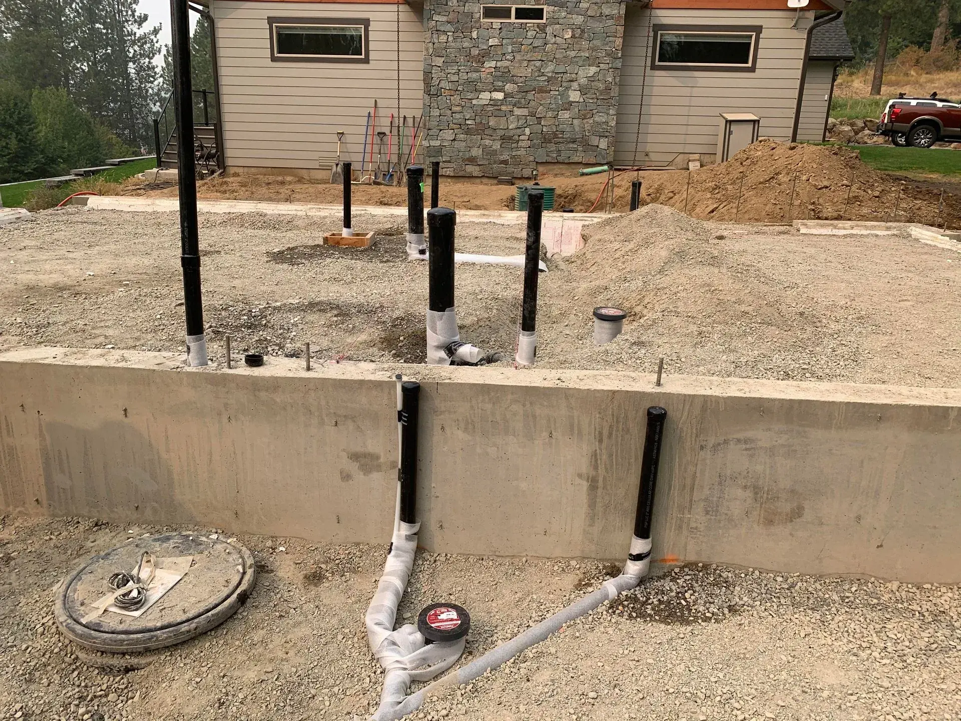 Foundation Stub-Up Installation