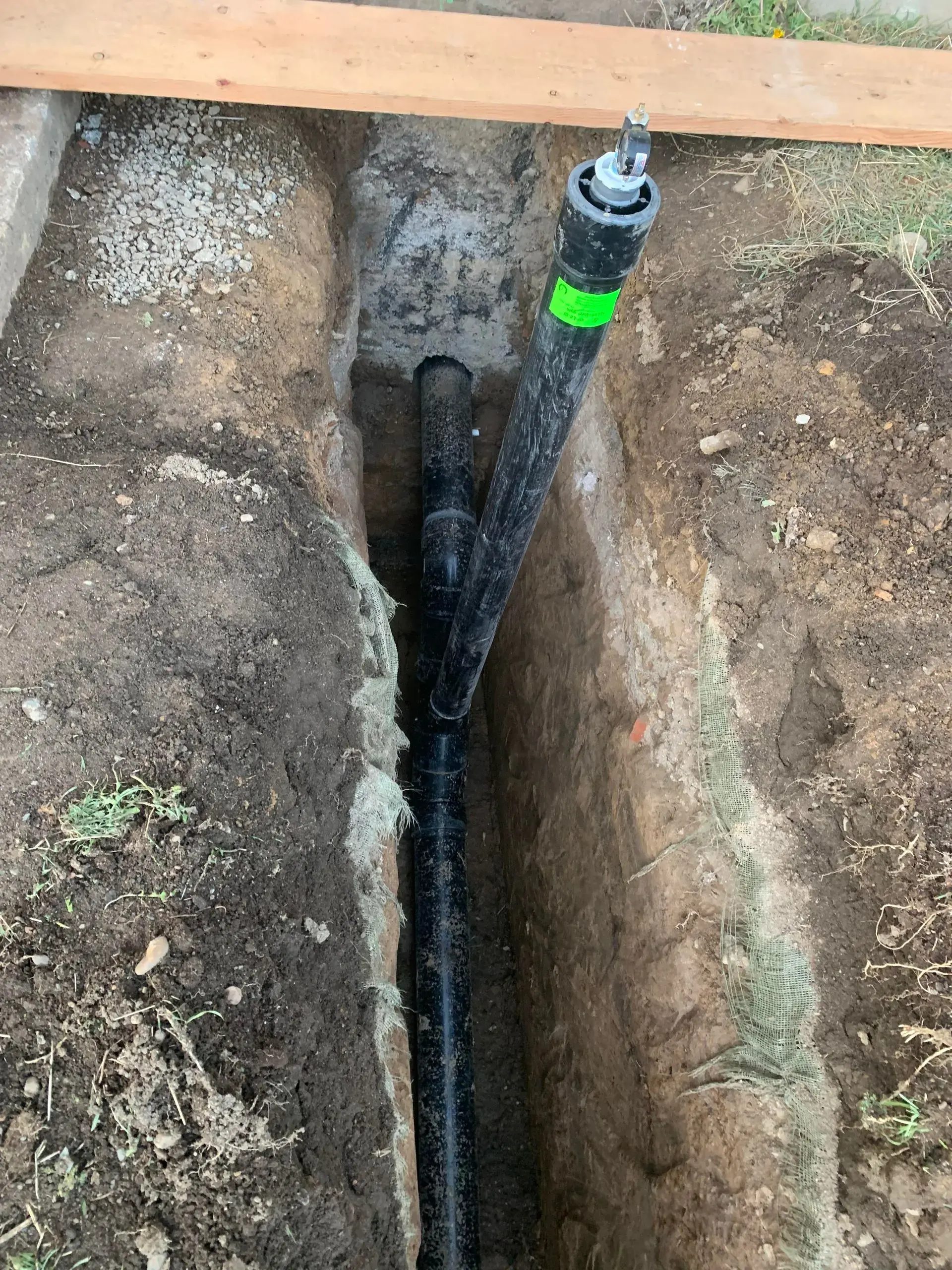 Trench Sewer Line